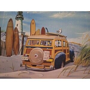 NEW Scott Westmoreland Surfin' USA Decorative Metal Tin Sign Made in USA 16 x 12